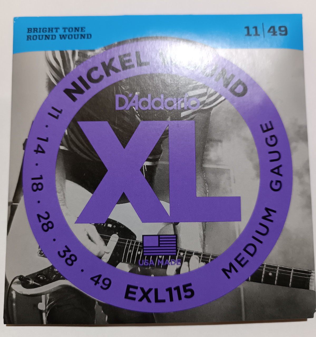 Струни для електрогітари D*ADDARIO EXL-115 BT (0.11-0.50), фото 1