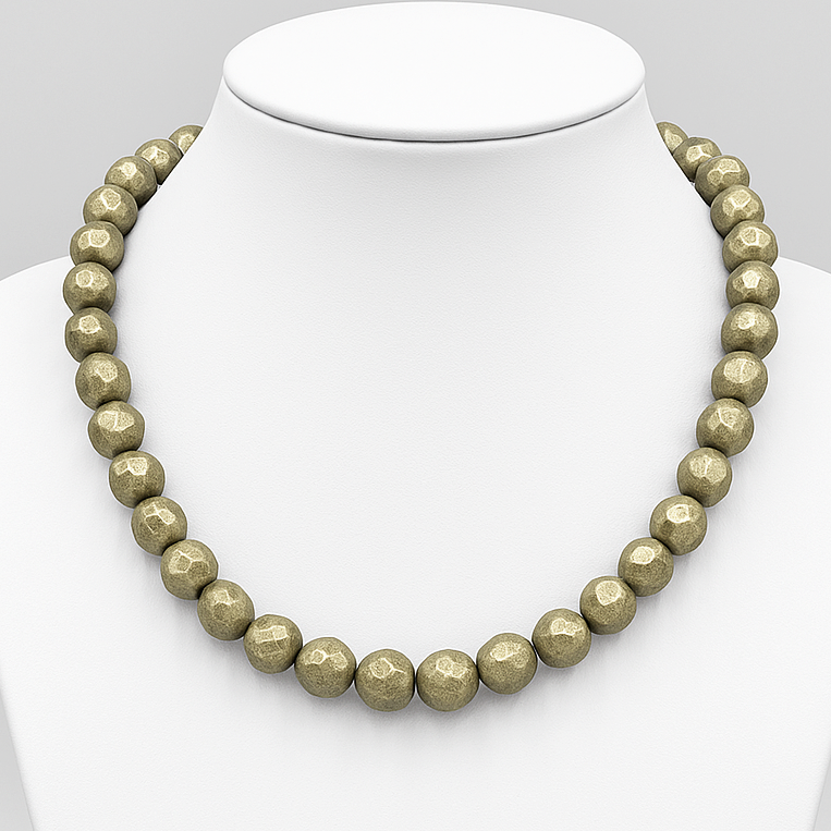 Пірит гранований Ø8 намисто, 0589ОП, фото 1