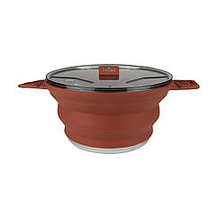Каструля Tribe Collapsible Pot 2,5 л силіконова T-FF-0025, brown
