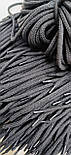 Шнур круглий бавовняний 6мм черний моток 100м, фото 4