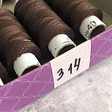 314 Нитки в котушках, для шиття 100% поліестер 40/2 (боб 200м), фото 3