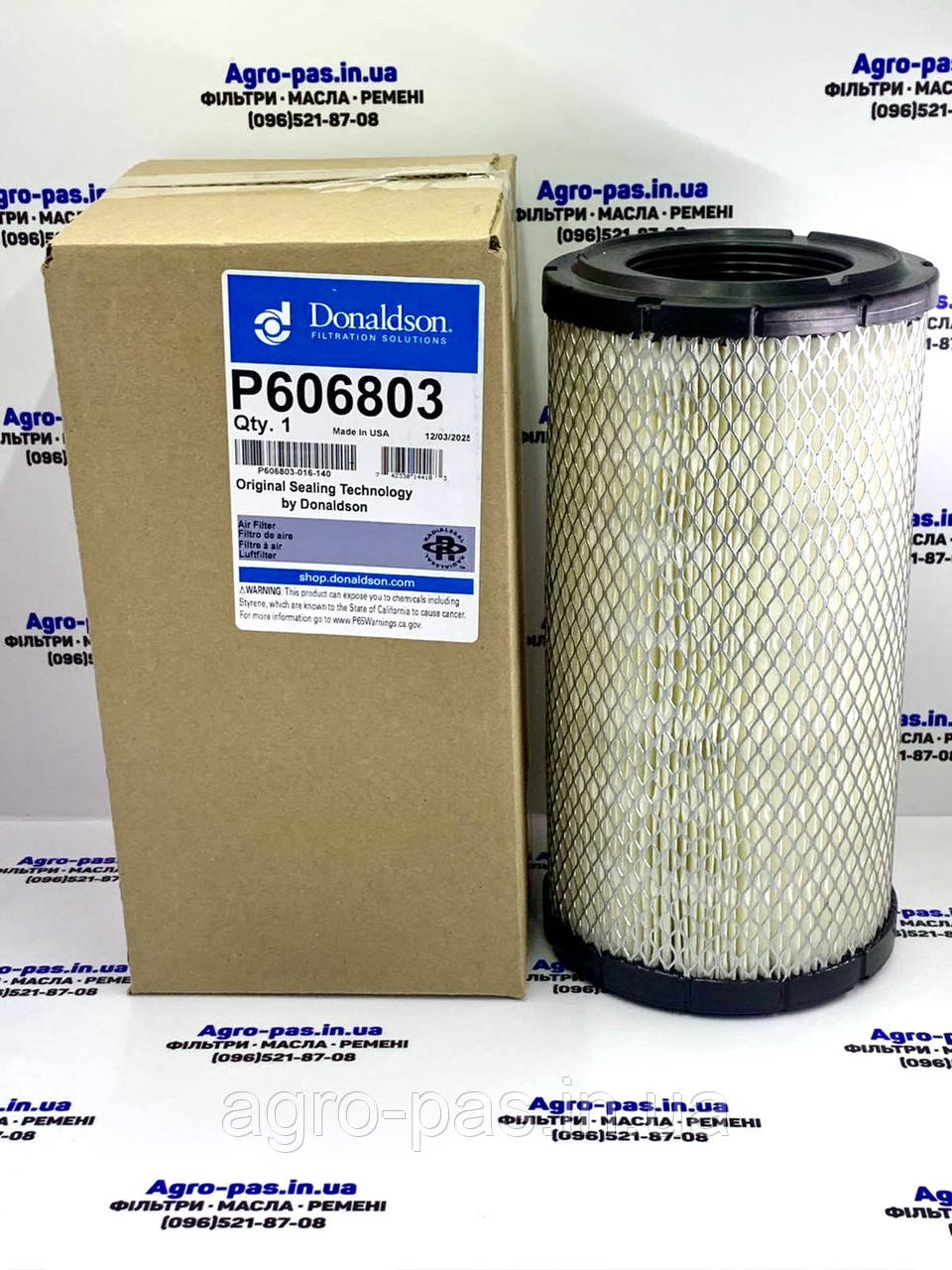 Фільтр повітряний John Deere P606803, R119168, RE67828, SC90040, PA5475, 180-5474, C17340/2, A822, RS3746, фото 1