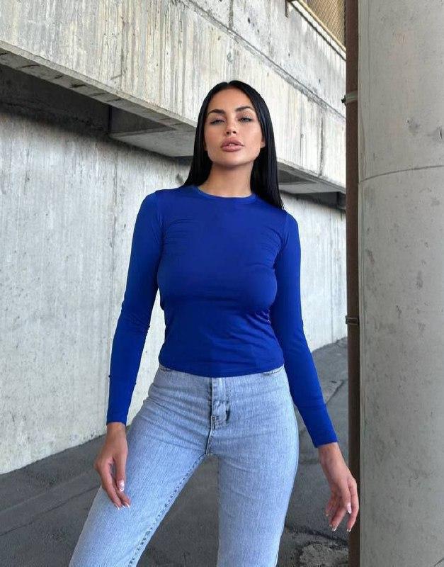 Жіноча кофточка лонгслів із вирізом для пальчиків; Різні кольори; Розміри 42-44, 46-48 ;, фото 1