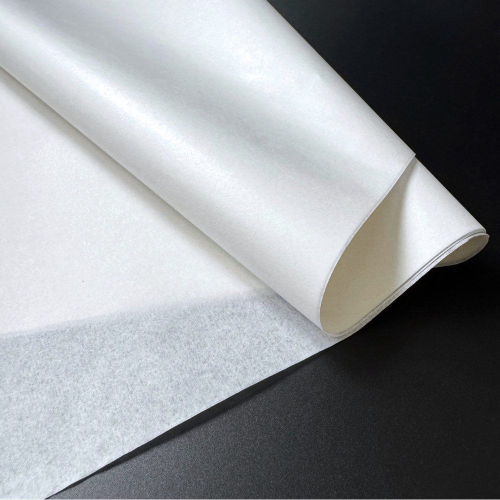 Тішью папір упаковочний 25 г/м2, товщина 60мкн, білий 50 х 70см (100 аркушів), фото 1