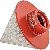 Фреза алмазна конусна для шліфування керамограніту M14 (0-50 мм) Vorfal V04367, фото 3