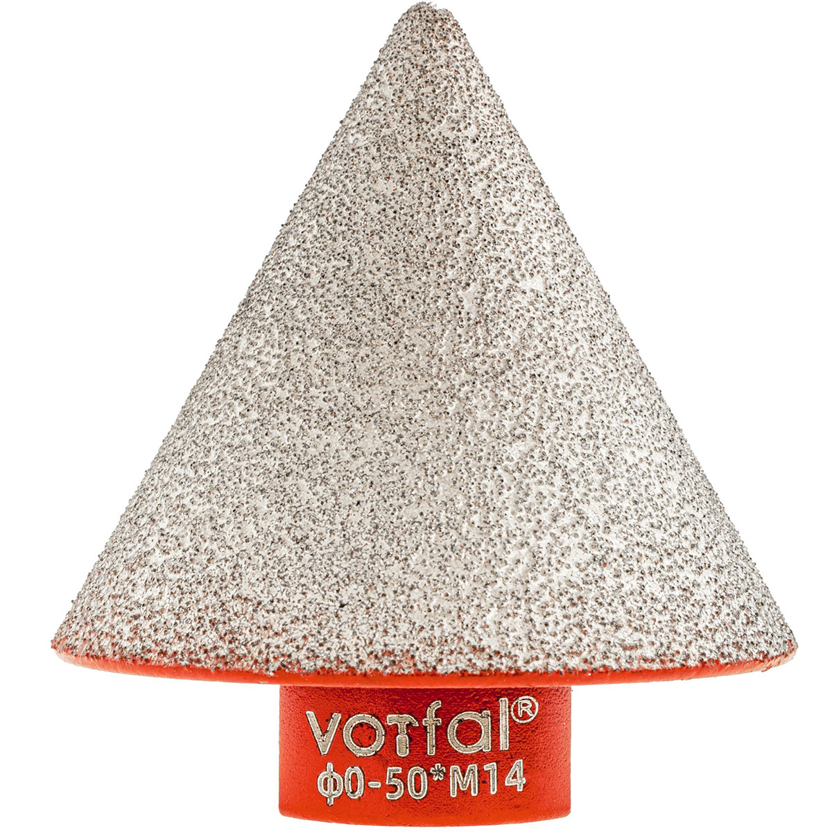 Фреза алмазна конусна для шліфування керамограніту M14 (0-50 мм) Vorfal V04367, фото 1