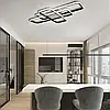 Смарт люстра SVEN 3SQ 105 Вт LED чорно-бiла Esllse 8500Лм 6500К 908x508x80 мм світлодіодна з пультом. і додатком для смартфону, фото 5