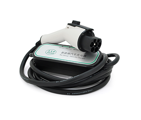 Зарядний пристрій для електромобіля DC: 220V/32A, довжина кабелю 5m, IP67, роз'єм GB/T, LED-індикація