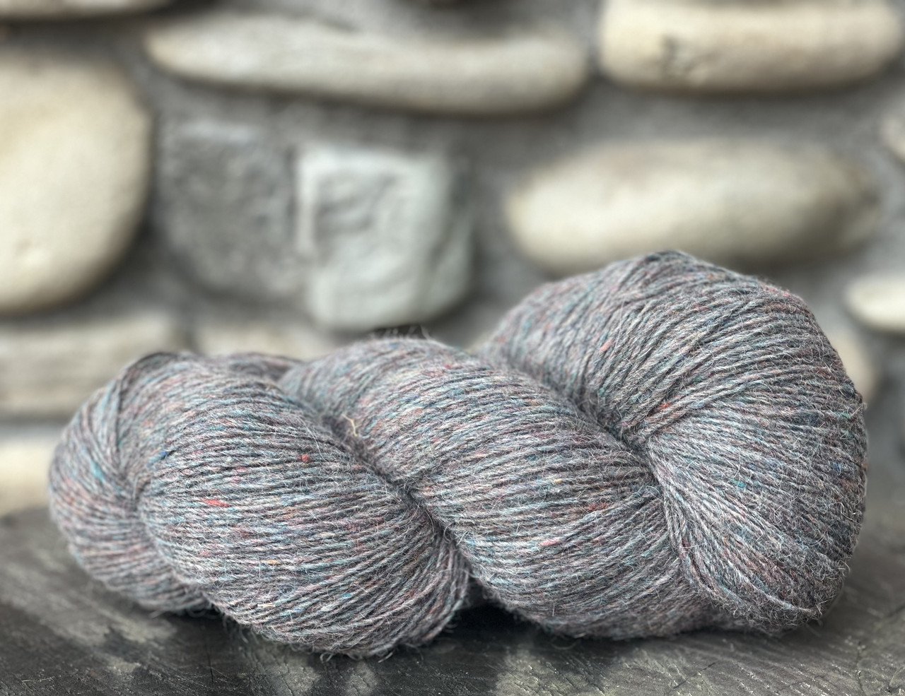 Пряжа Дундага 6/1 твідова однотонна (готландський меринос), фото 1