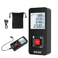 Лазерна рулетка HILDA CJ390 LDM-E50m, 50 м, лазерний далекомір з USB-заряджанням, площа, об'єм