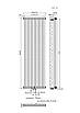 Радіатор Warm Well Column 2 1800x560 (Білий RAL 9016 Підкл.99), фото 7