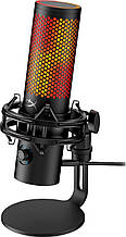 Мікрофон для ПК/ для стрімінгу, подкастів HyperX QuadCast 2 S Black RGB (9A273AA)