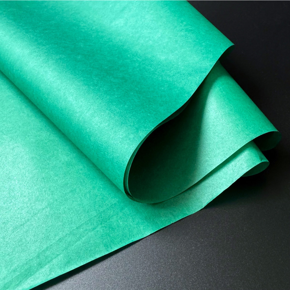 Тішью упаковочний папір 25г/м2, товщина 60мкн, смарагдовий 50 х 70см (500 аркушів), фото 1