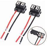 Роз'єм гніздо для ламп H7 (пластик), фото 2