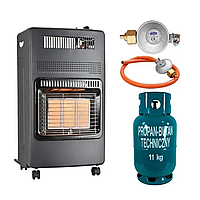 Газовий Обігрівальний комплект: обігрівач 4200W (до 70 м²) + балон 27 л редуктор і шланг у подарунок