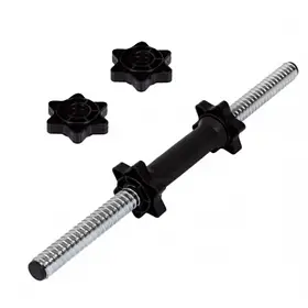 Гриф гантельний металевий NEO-SPORT 450 х 30 мм із гайками