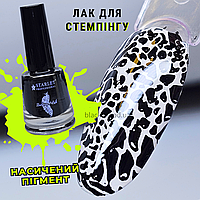 Лак фарба для стемпінгу чорна Starlet 7 мл