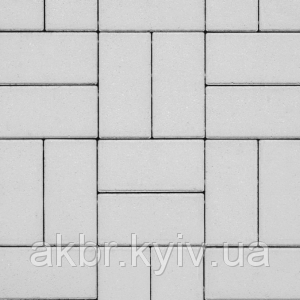 Бруківка 200х100х40 Білий, фото 1