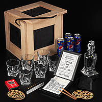 Подарок мужу, другу, куму, мужу, папе, шефу. Подарочный набор в ящике с ломом "Виски"
