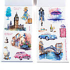 Наклейки Подорожі 20 листів NKL206, фото 4