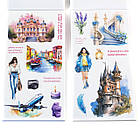 Наклейки Подорожі 20 листів NKL206, фото 5