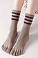 Шкарпетки з пальцами високі жіночі Шарм Apmi 36-39 капучино, фото 5