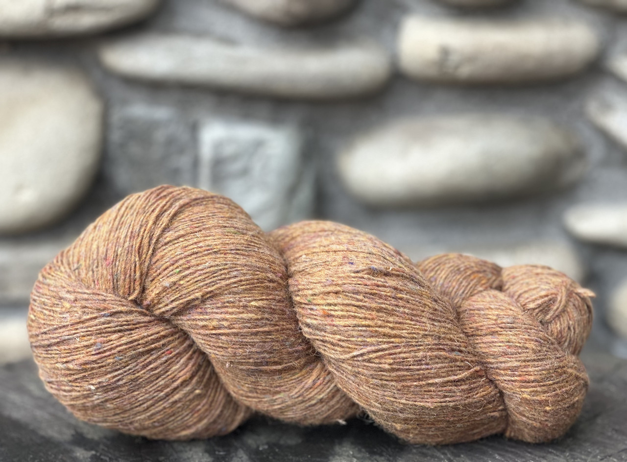 Пряжа Дундага 6/1 твідова однотонна (готландський меринос), фото 1