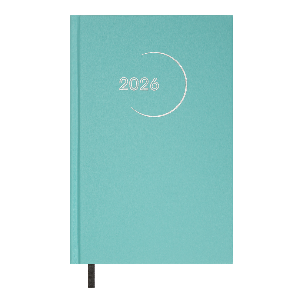 Щоденник датований BUROMAX 2026, ф.A5 MADAM, бірюзовий, бумвініл BM.21170-06, фото 1