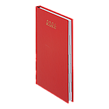 Щоденник датований BUROMAX 2026, ф.A5 OPTIMAL червоний, бум. вініл, фото 2