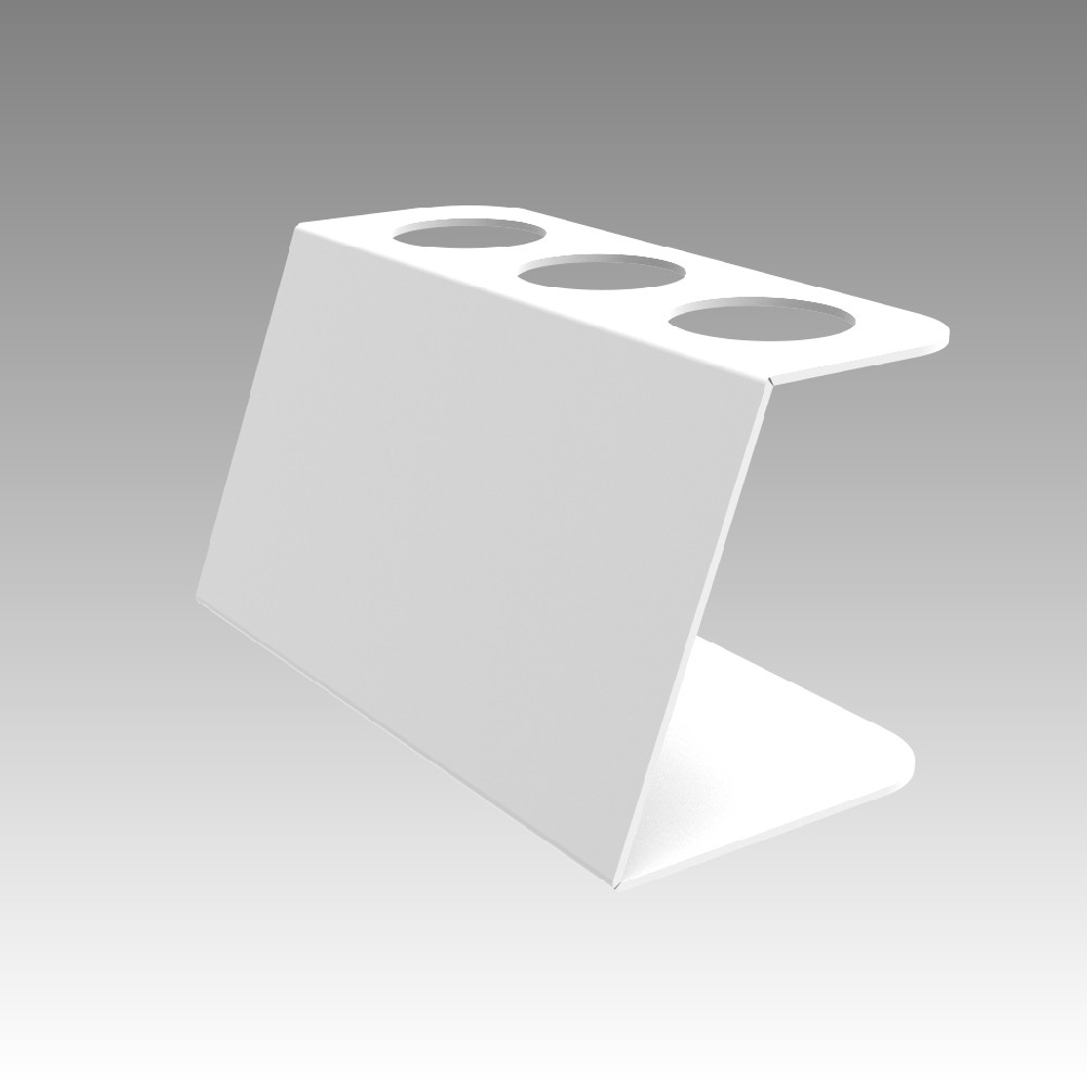 Підставка EKOSTAR для вафельного ріжка на 3шт. Біла, фото 1