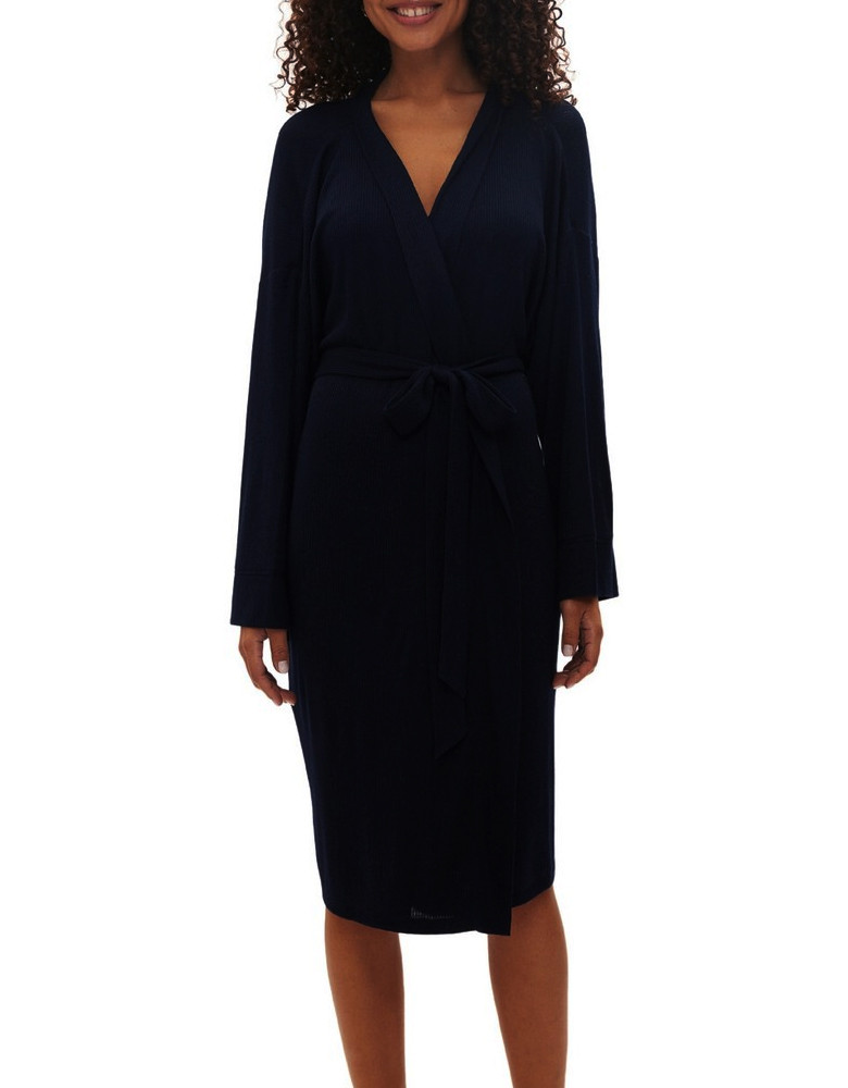 Жіночий халат GAP в рубчик 1159843844 (Синій S), фото 1