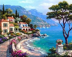 Алмазна вишивка My Art Довгоочікуваний відпочинок із голограмними стразами (MRT-TNG557) 40 х 50 см (На підрамнику)