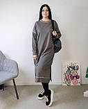 Сукня Oversize довга жіноча сіра. One Size, фото 6
