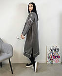 Сукня Oversize довга жіноча сіра. One Size, фото 4