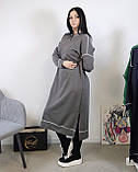 Сукня Oversize довга жіноча сіра. One Size, фото 2
