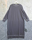 Сукня Oversize довга жіноча сіра. One Size, фото 8