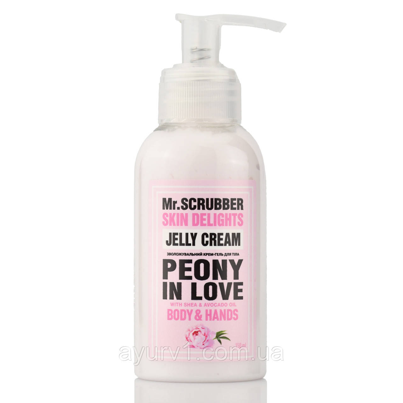 Крем-гель для тіла і рук з ароматом півоній Mr. Scrubber, Jelly Cream, Peony In Love, 150ml