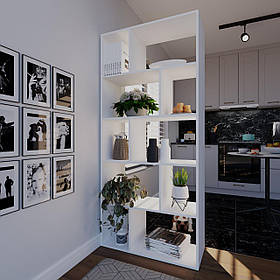 Стелаж Тетріс  Світ Меблів( німфея альба,дуб аппачі)