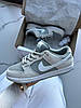 Чоловічі кросівки Nike SB Dunk White Sweet Wolf Grey Найк СБ Данк бежеві з сірим замша шкіра демісезон унісекс, фото 9