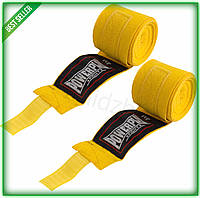 Im Бинти для боксу Air Gen PowerPlay жовті 4м Lycra еластичні для тренувань ММА кікбоксинг IMD22/G