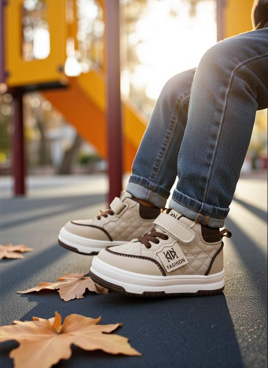 Дитяче демосизонне взуття для хлопчика черевики, спортивні хайтопи утеплені на липучці. РАЗМЕР:25, фото 1