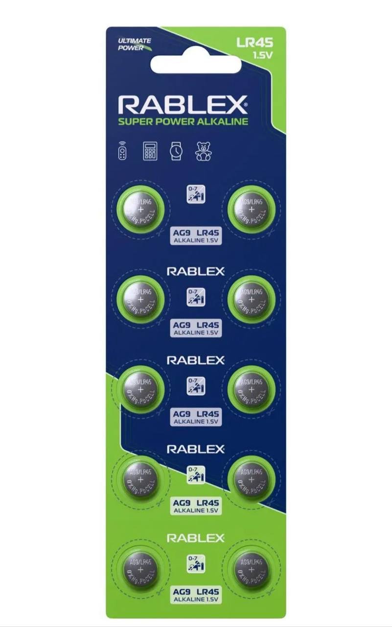 Батарейка RABLEX AG9 (ціна за 10шт/блістер), фото 1