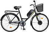 Електровелосипед 26 ХВЗ Україна 500 W, 48V10AH, 18A редукторний мотор MXUS заводський Люкс СZ міський жіночий дорожній унісекс, фото 7