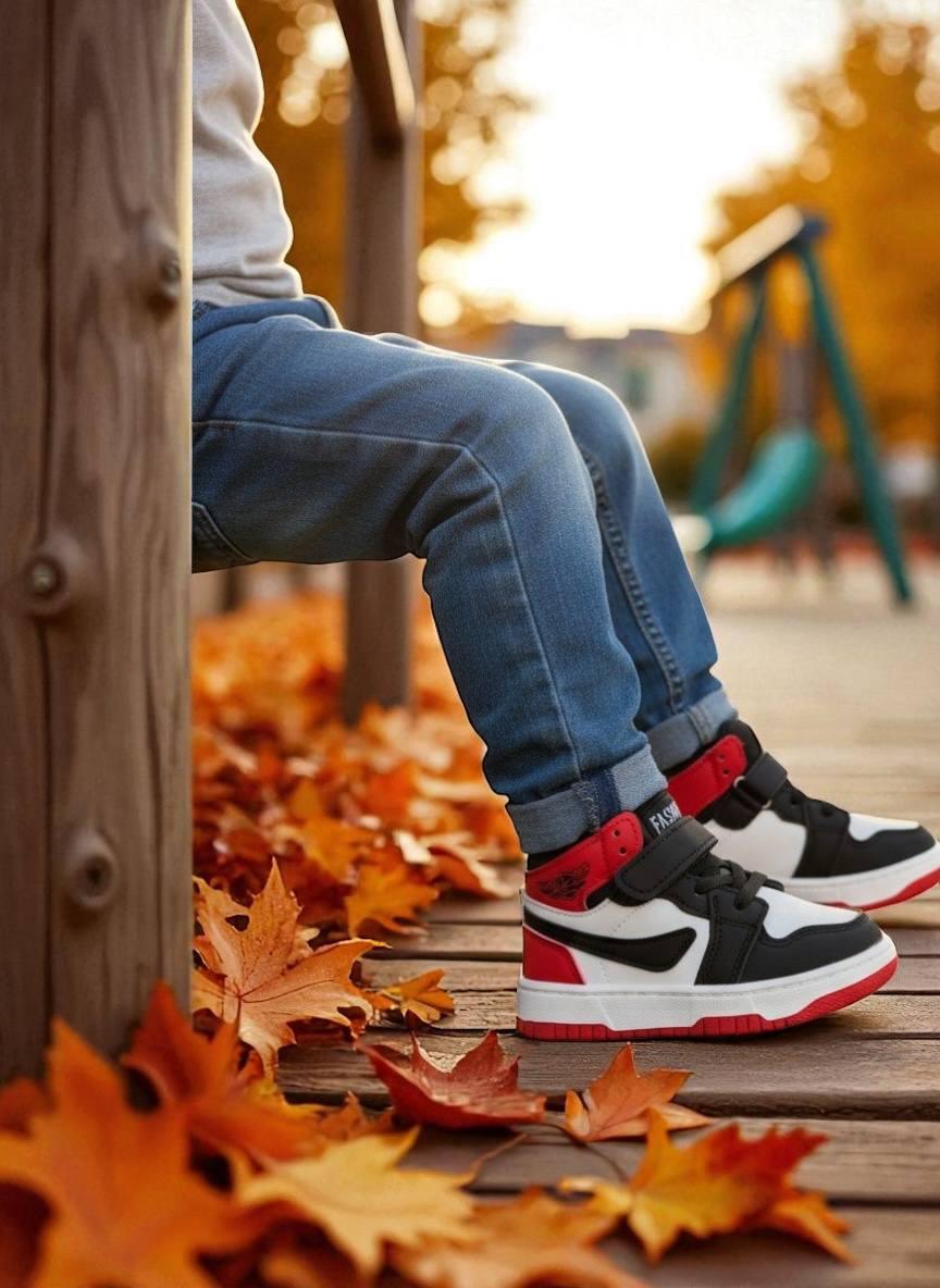 Дитяче демосизонне взуття для хлопчика черевики спортивні хайтопи утеплені на липучці РОЗМІР:22-27, фото 1