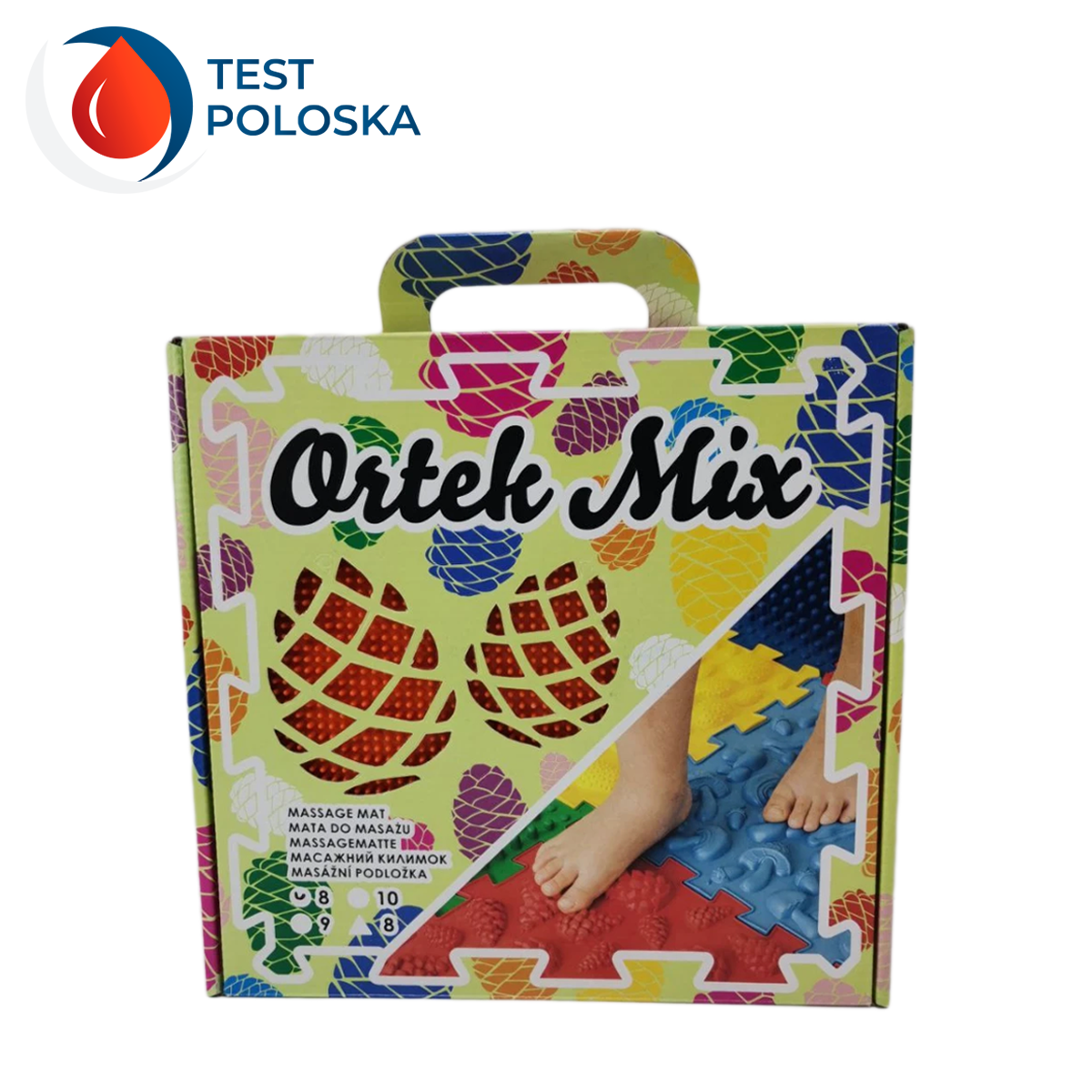 Масажний килимок Ortek Мікс 8 пазлів