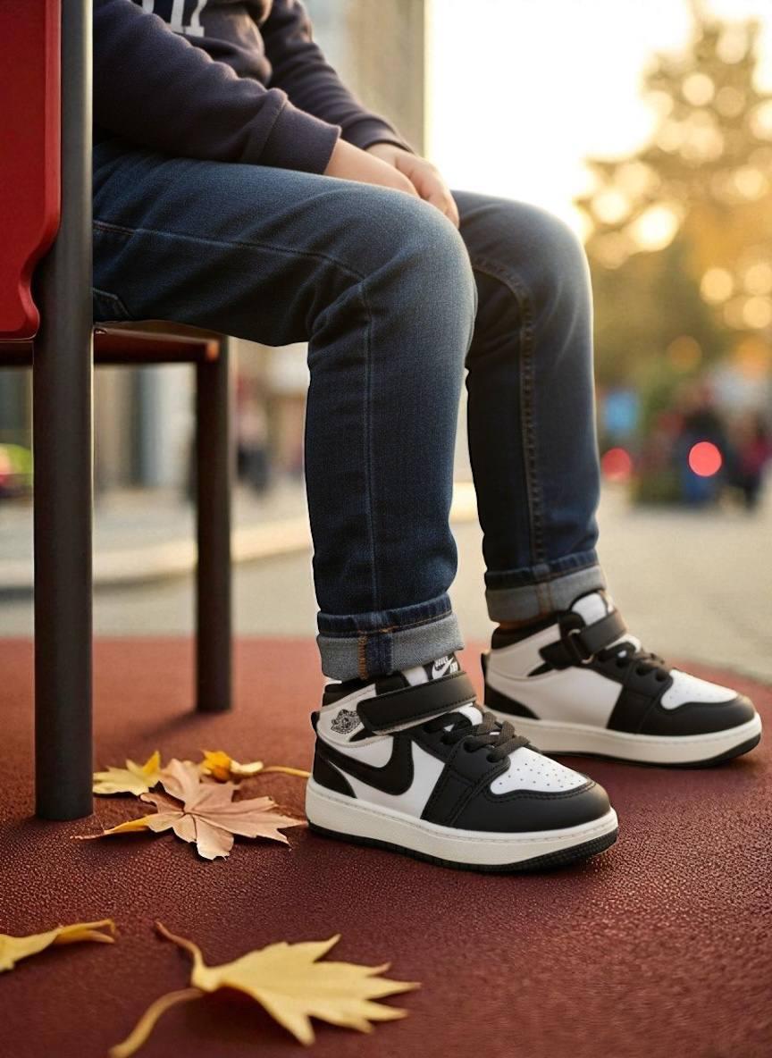 Дитяче демосизонне взуття для хлопчика черевики спортивні хайтопи утеплені на липучці РОЗМІР:30, фото 1