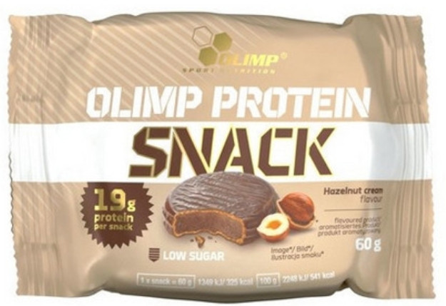Протеїновий батончик Olimp Protein Snack 60 g горіховий крем