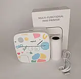 Термопринтер етикеток Bluetooth портативний білий для дому та офісу, друк фото і етикеток, фото 3