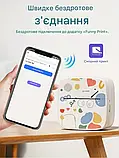 Термопринтер етикеток Bluetooth портативний білий для дому та офісу, друк фото і етикеток, фото 7