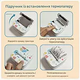 Термопринтер етикеток Bluetooth портативний білий для дому та офісу, друк фото і етикеток, фото 6